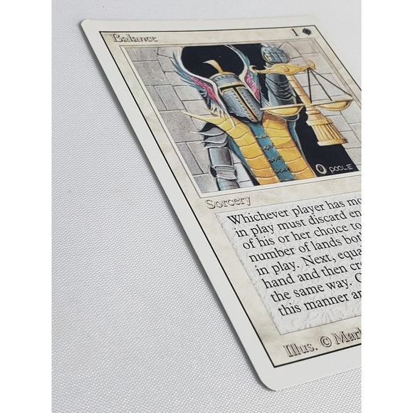 Balance Revised Edition 1994 MTG White Sorcery Vintage Magic Card - Picture 10 of 10